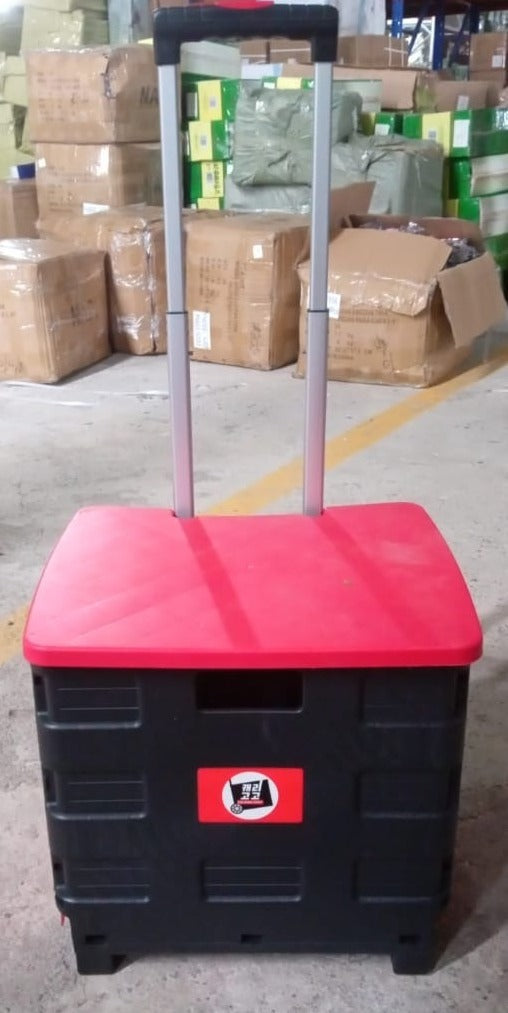 Foldable Shopping Grocery Trolley / Cart Travel Portable Food Basket (1 Pc) Foldable Shopping Grocery Trolley / Cart Travel Portable Food Basket (1 Pc)